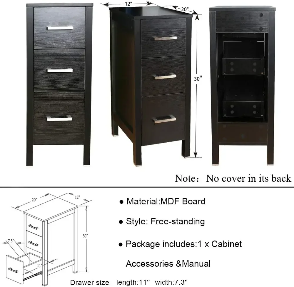 Double Vanity(2 * 24 Vanity 2* Porcelain Vessel Sink Combo(Square) 1 * 12" Side Cabinets) Double Bathroom Vanity Top 2