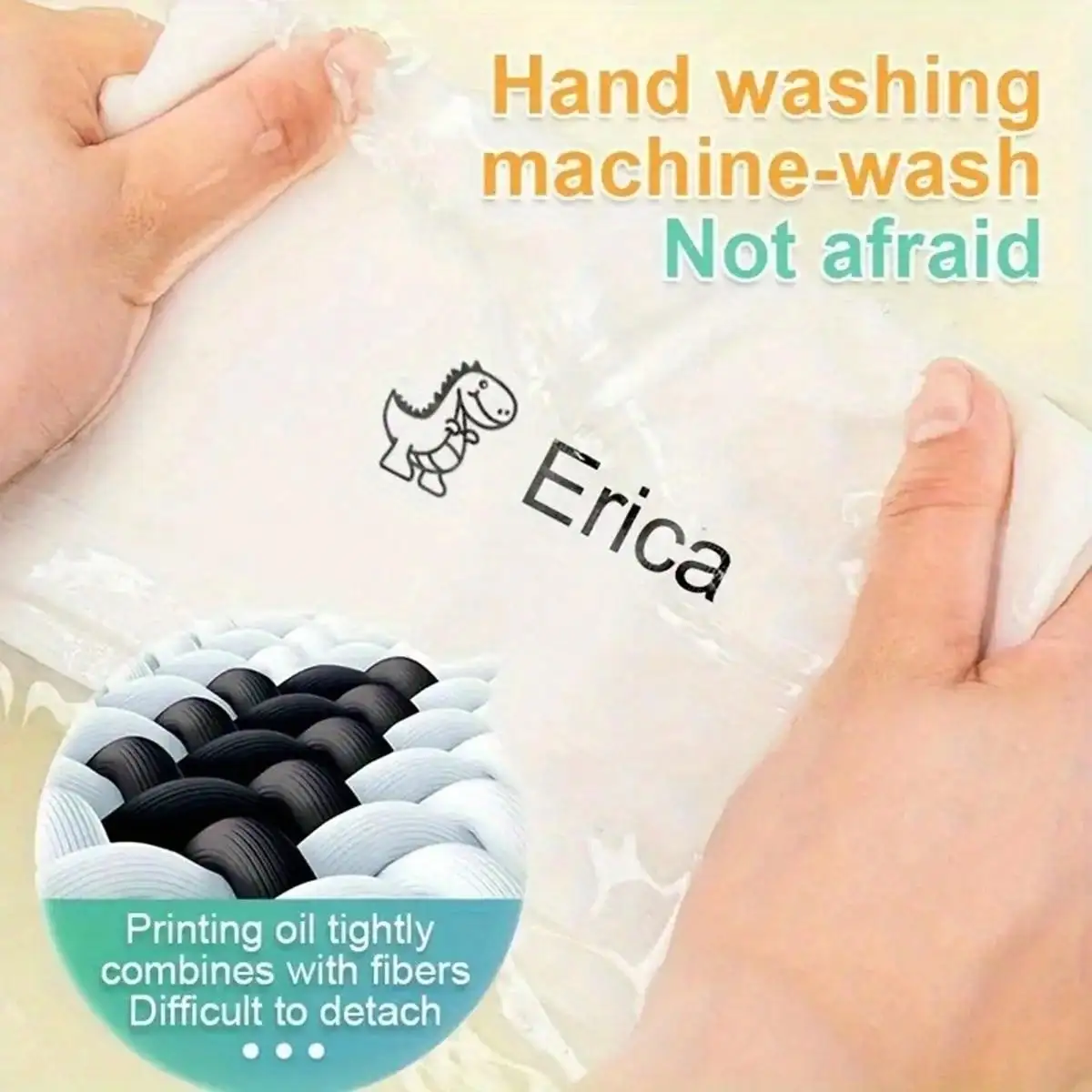 Personalized Name Stamps and Waterproof Ink Pads
