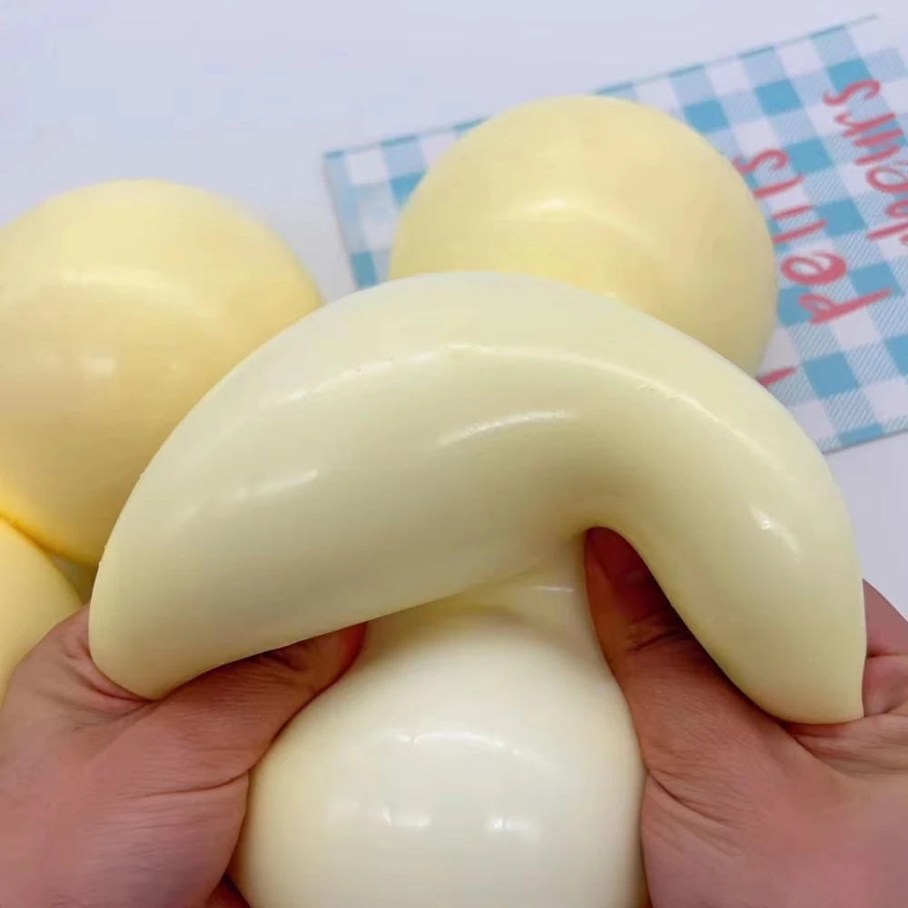 1PC 10cm 초대형 플루이드 치즈볼 스트레스 해소용 거대 슬로우 리바운드 스퀴즈 토이 (불안 완화 및 스트레스 관리용)