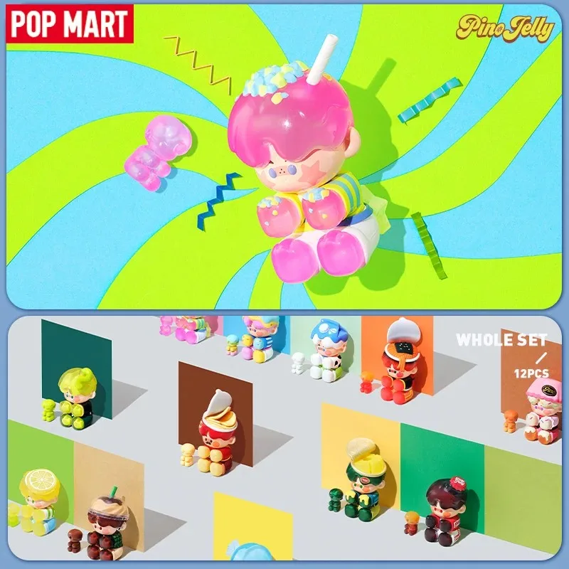 Pop Mart Pino Jelly Taste & Personality Quiz Series Blind Box Toys Anime Action Figure Caixa Caja Mystery Box Dolls Girls Gift