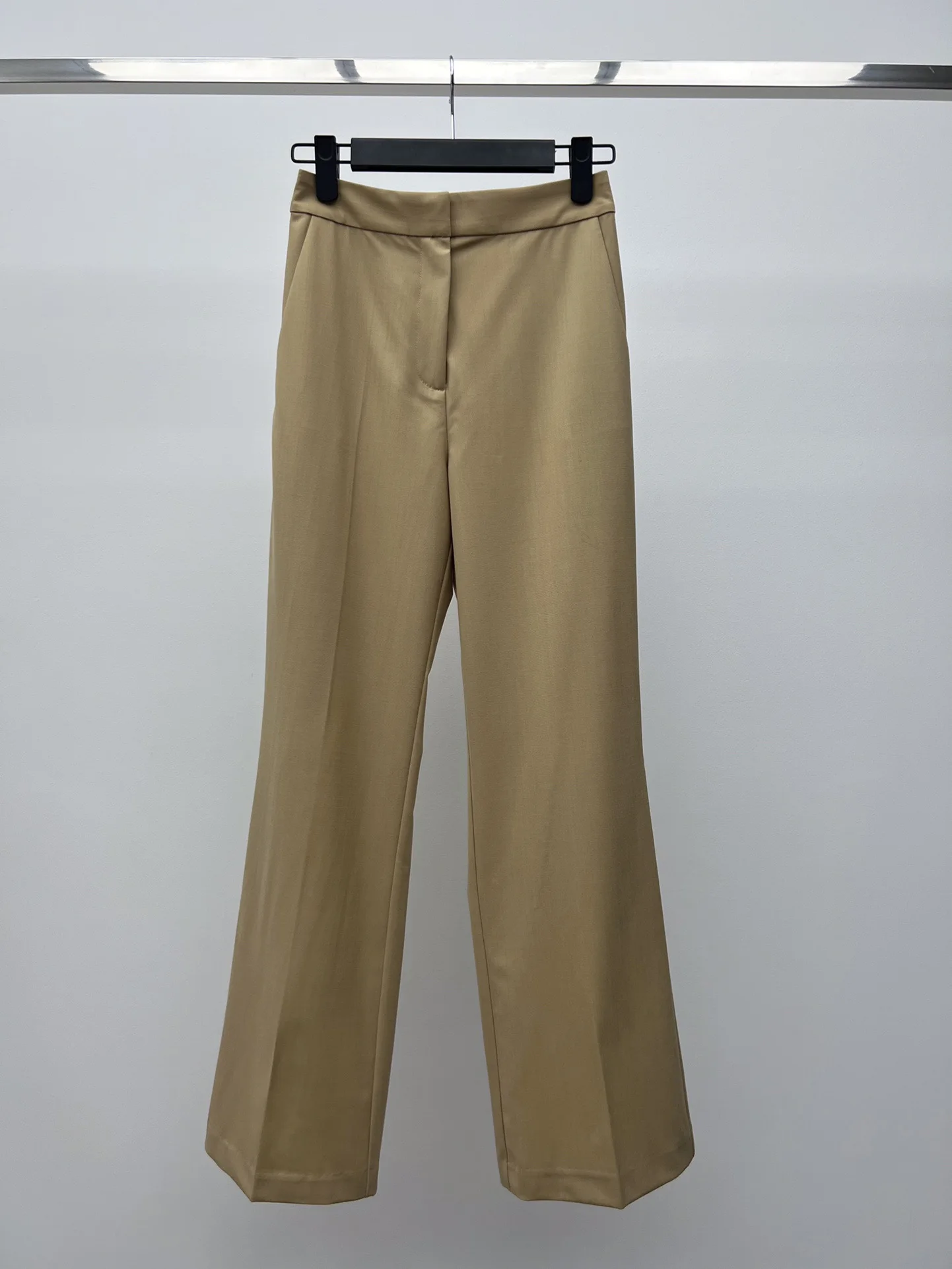 

Autumn and winter new, using micro-stretch wool straight leg pants, super high and belly,
