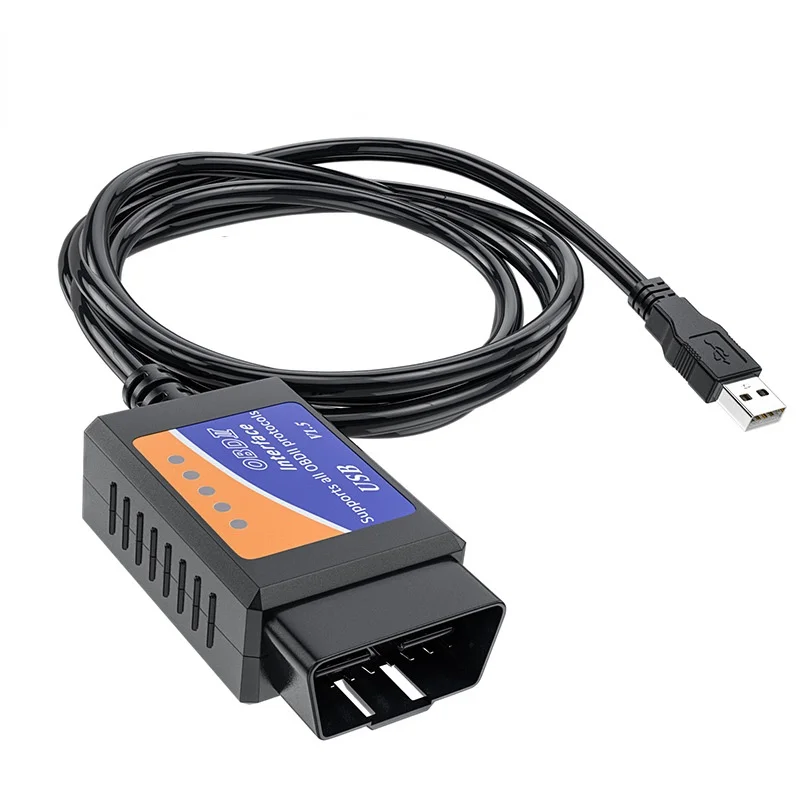 Автомобильный считыватель кодов OBD/OBDII OBD2 сканер ELM327 USB автомобильный