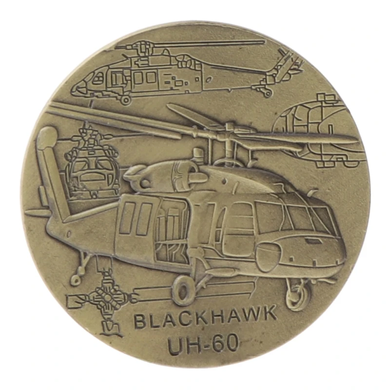 

Black for Hawk UH-60 Utility Helicopter Commemorative Coin Collection Gift Souve Drop Shipping