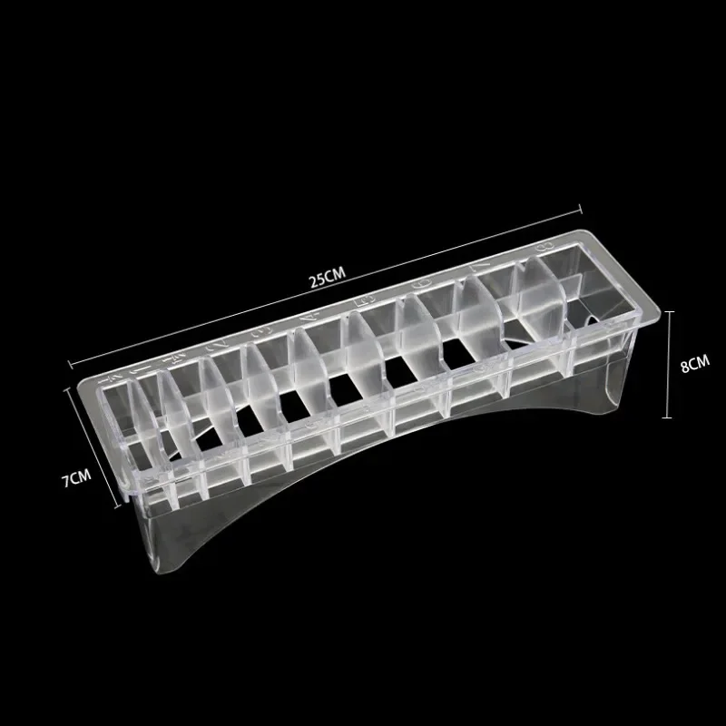 8/10 Grid Aufbewahrungsbox Elektrische Haarschneidemaschine Rack Halter Organizer Fall Friseur Salon Friseur Werkzeug, Speziell für Echthaar Perücken – Detail 4