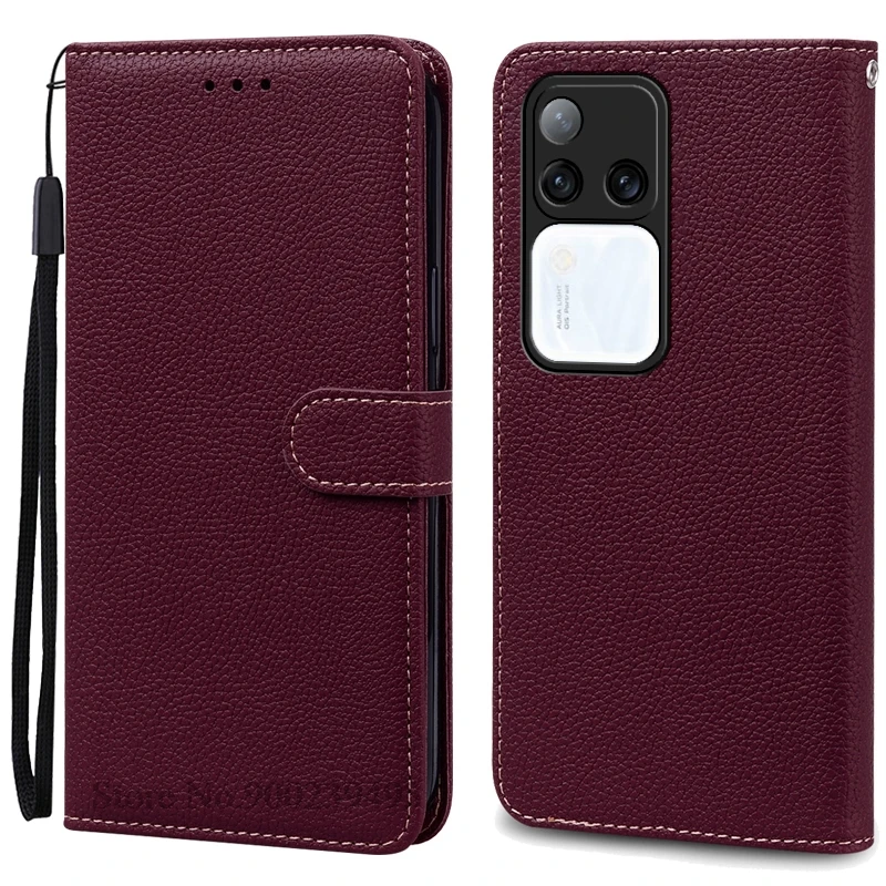 Leather Flip Wallet Case with Stand Feature