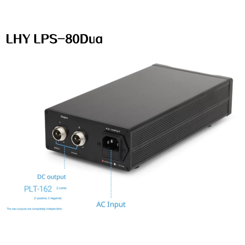LHY LPS-80 듀얼 독립 출력 저잡음 안정적인 선형 전원 공급 장치 5/12/15/19V