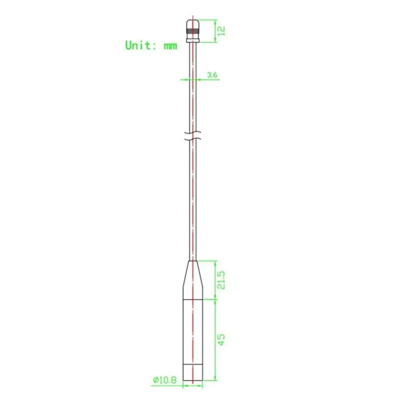 Lora WAN Whip 안테나 863-870Mhz 메쉬태스틱 게이트웨이 노드 및 IoT 장치용 고효율 전방향 안테나