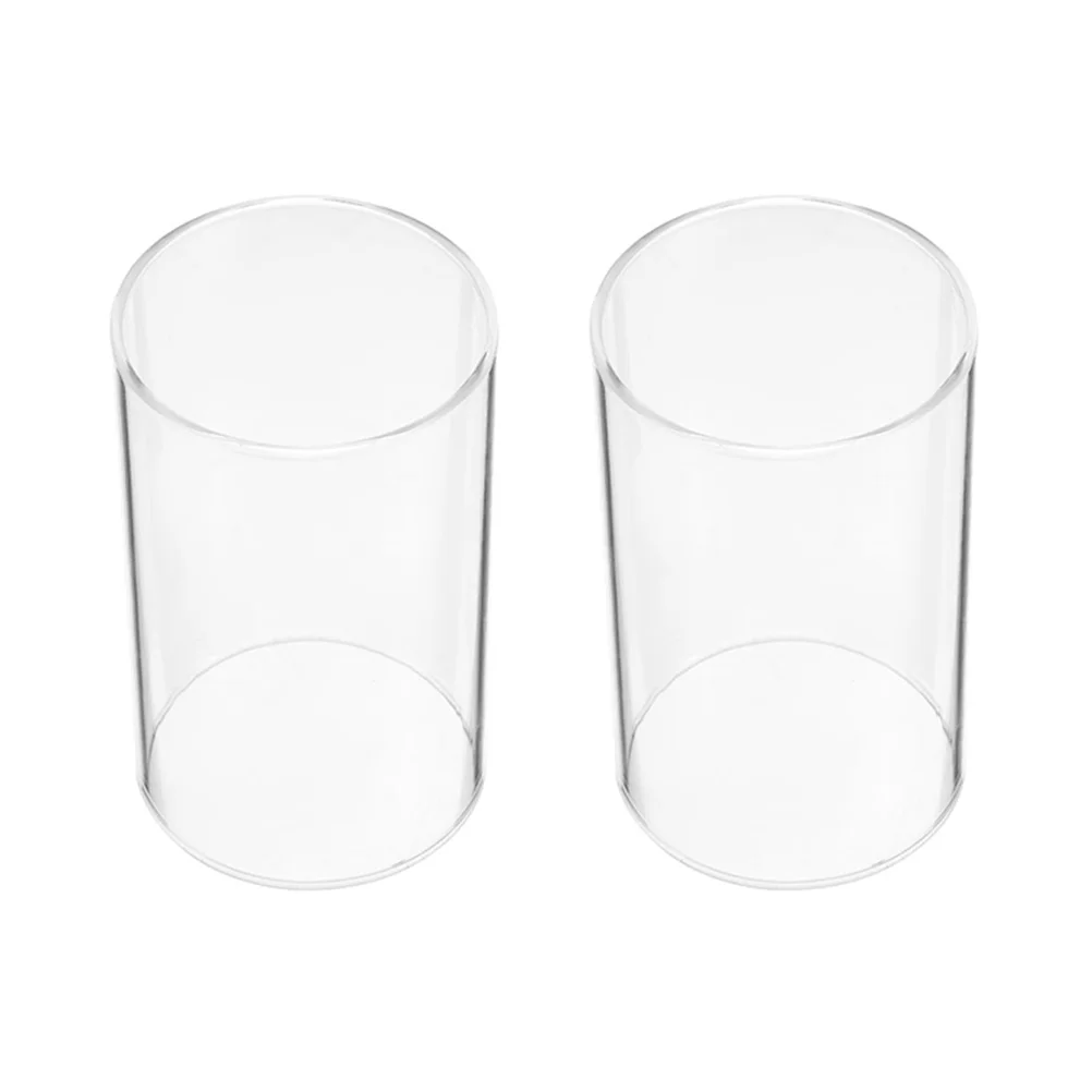 Shade Candlesticks 2 Pcs Supply Bell Shaped Desktop Glass Cloche Household Dome Transparent Holder High Borosilicate
