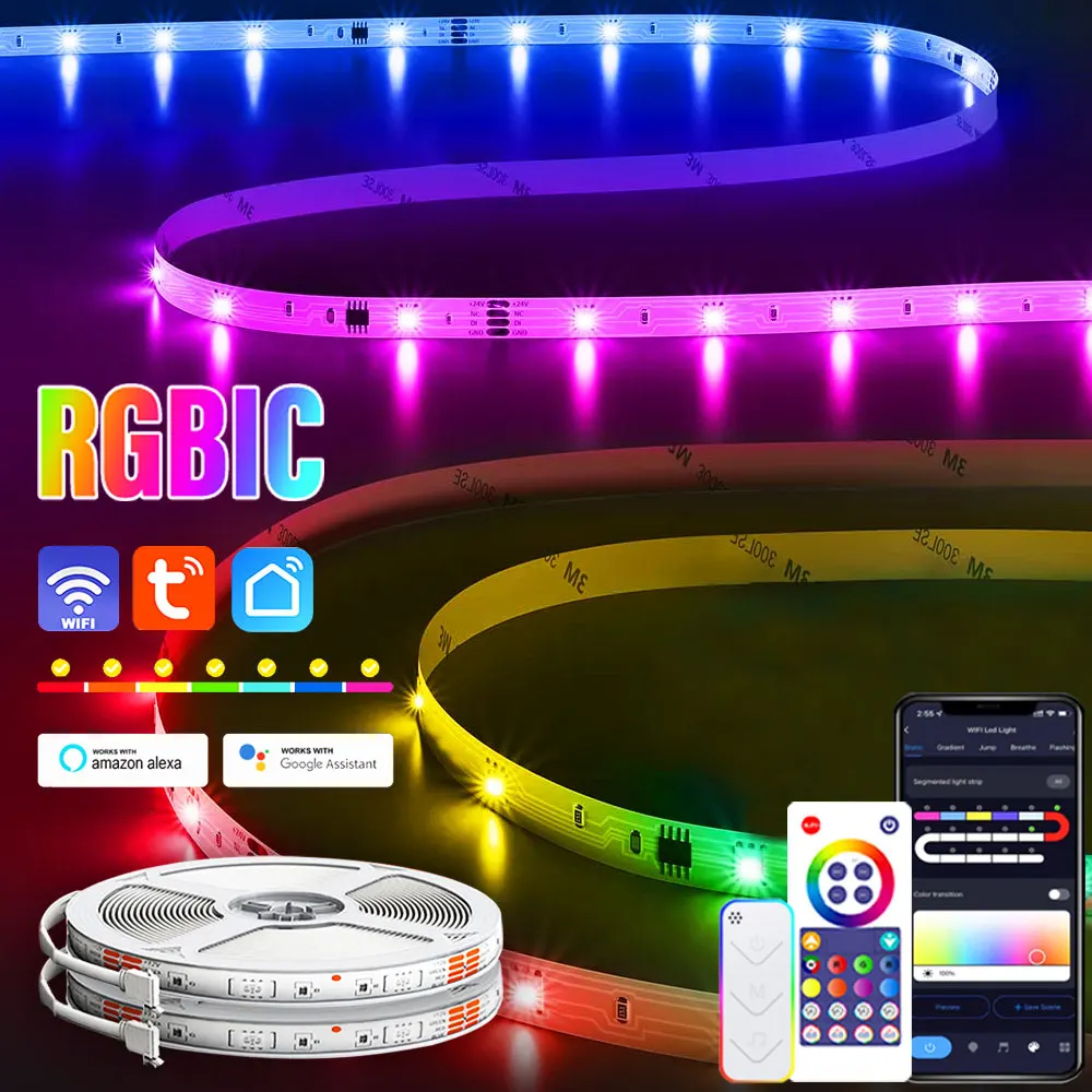 USB Led Strip Light 5050 RGB LED Lights 5V Tuya wifi Flexible Ribbon