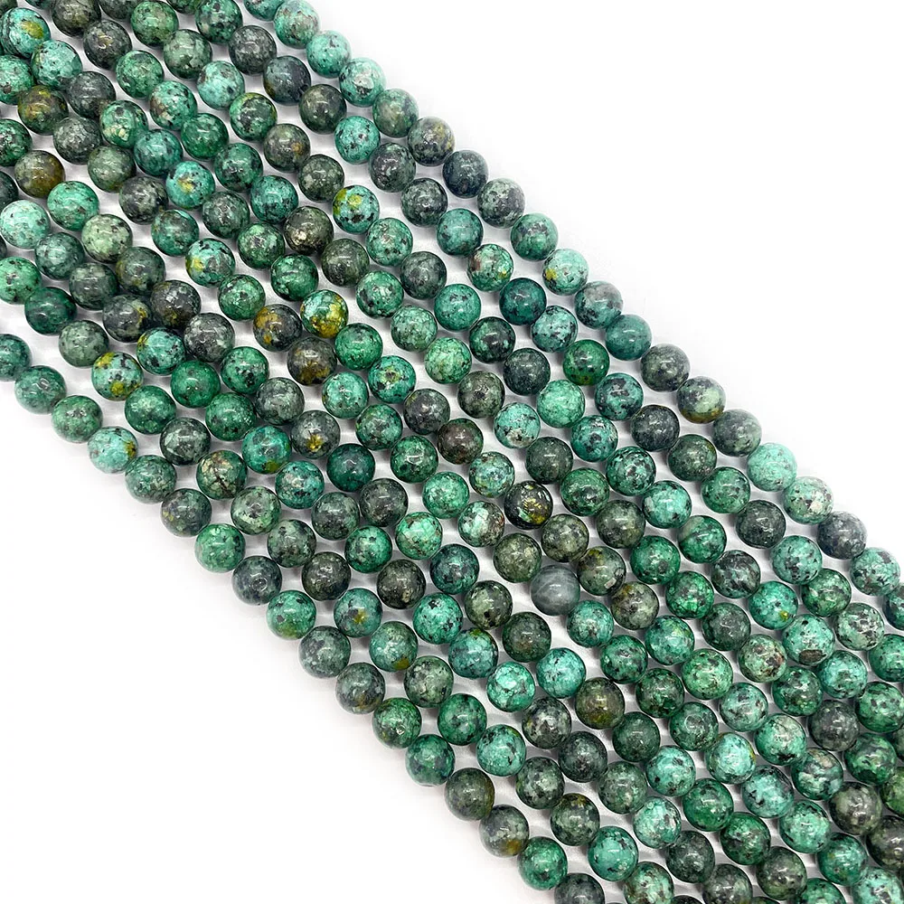 

1 Strand African Pine Stone Natural Semi-precious Stone Loose Beads Round Shaped 6/8/10mm DIY for Making Necklace Bracelets