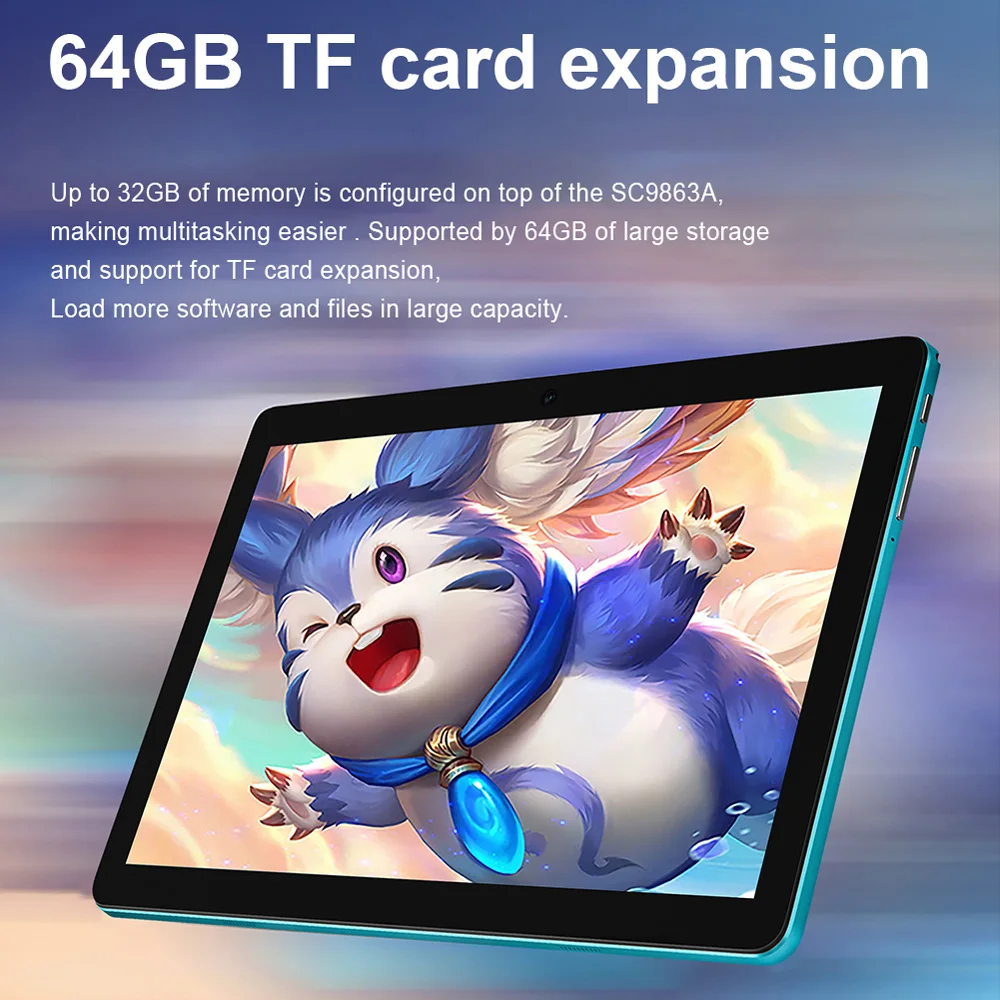 2022 New Arrival 10.1 Inch Octa Core Tablet Android 10.0 Google Play Dual 4G Network GPS Bluetooth WiFi Tablets 3GB RAM 32GB ROM