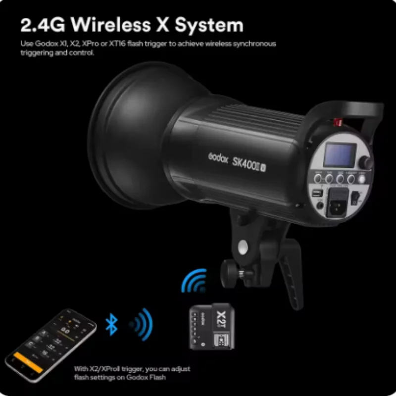 고독스 SK300IIV SK400IIV 2.4G X 시스템 전문가용 컴팩트 스튜디오 플래시 (사진 스튜디오 스트리밍용)