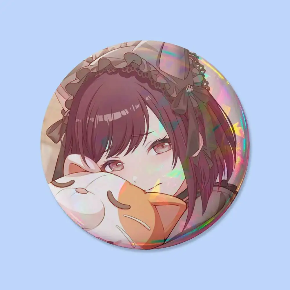Anime Project SEKAI Shinonome Ena Abzeichen 25 32 44 75 mm Runde Cosplay-Pins Taschendekoration Fansammler Geschenke Brosche Souvenir – Detail 13