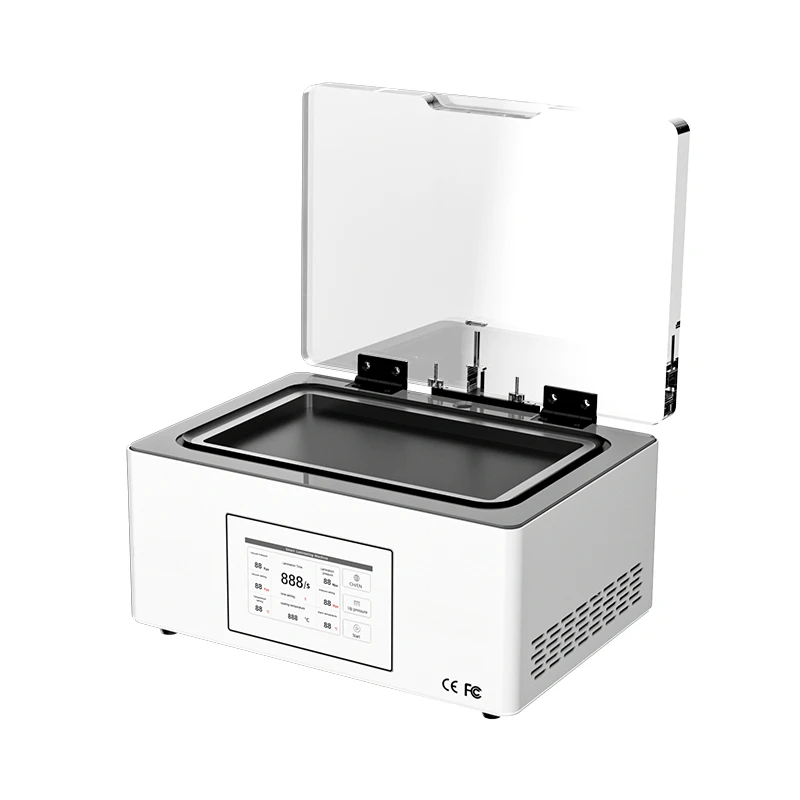 

401 laminator machine with external vacuum pump for straight screen, curved screen lamination