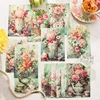 30Sheets Material Book Four Seasons Flower Base Decoration Spring Handbook DIY Scrapbooking cut Writing 140*100MM 3