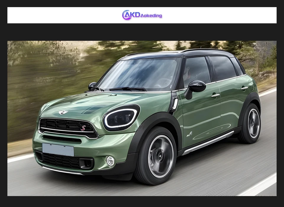 AKD Head Lamp for MINI Countryman R60 LED Headlight 2007-2016 Headlights R60 DRL Turn Signal High Beam Angel Eye Projector Lens