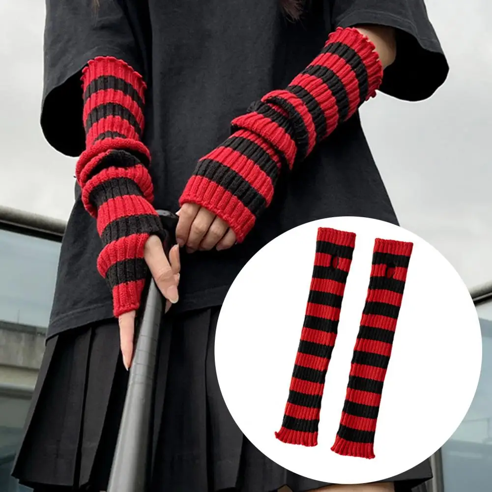 Unisex Arm Warmer Gloves with Thumbhole Design, sunscreen arm sleeves