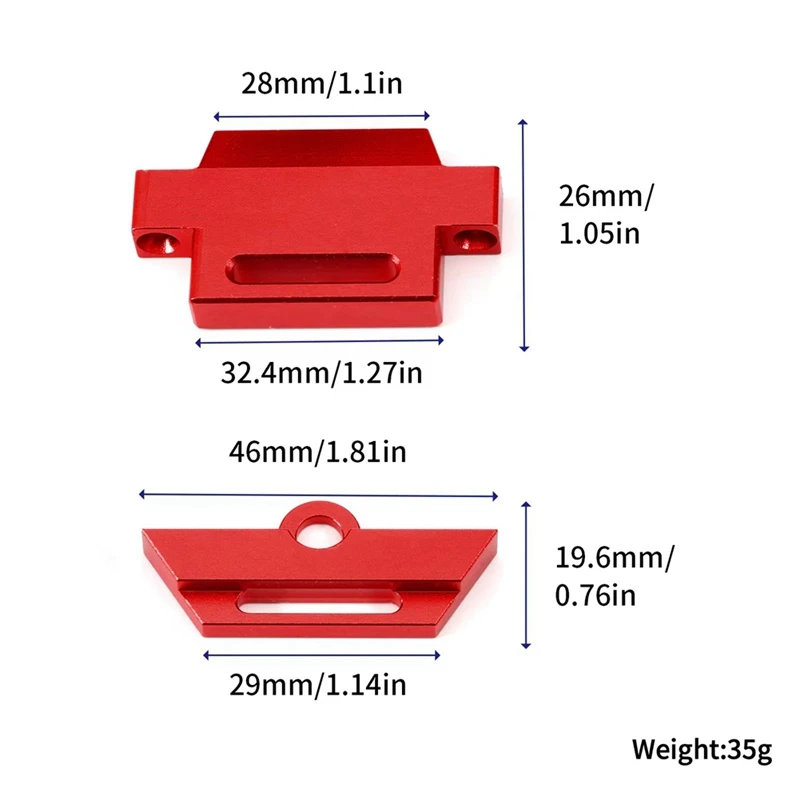 Metal Tall Battery Holder Mount Hold Down For 1/10 Traxxas Slash 2WD 5822 5822A Chassis Upgrade Parts