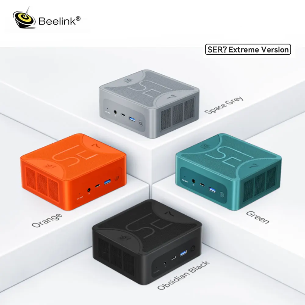 Beelink SER7 AMD Ryzen7 7840HS Мини ПК 32G DDR5 5600 МГц 1 ТБ SSD WIFI6 BT5.2 игровой компьютер для дома и офиса HDMI/DP/Dual USB4