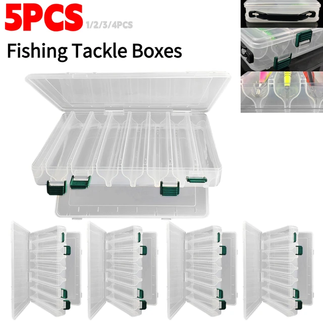 5-1PCS Double Sided 14 Compartments Fishing Tackle Boxes Lure