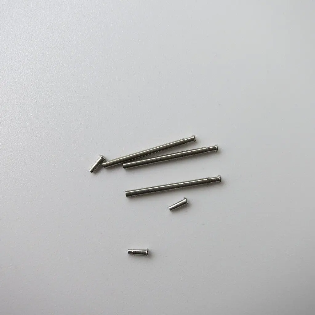 masar 12mm 1,2 mm Pins Perni con tubi Raccordi – Barrette di Pressione Cinturino per Orologio con Estremità di Rivetto masar 12mm 1,2 mm Pins Perni con tubi Raccordi – Barrette di Pressione Cinturino per Orologio con Estremità di Rivetto