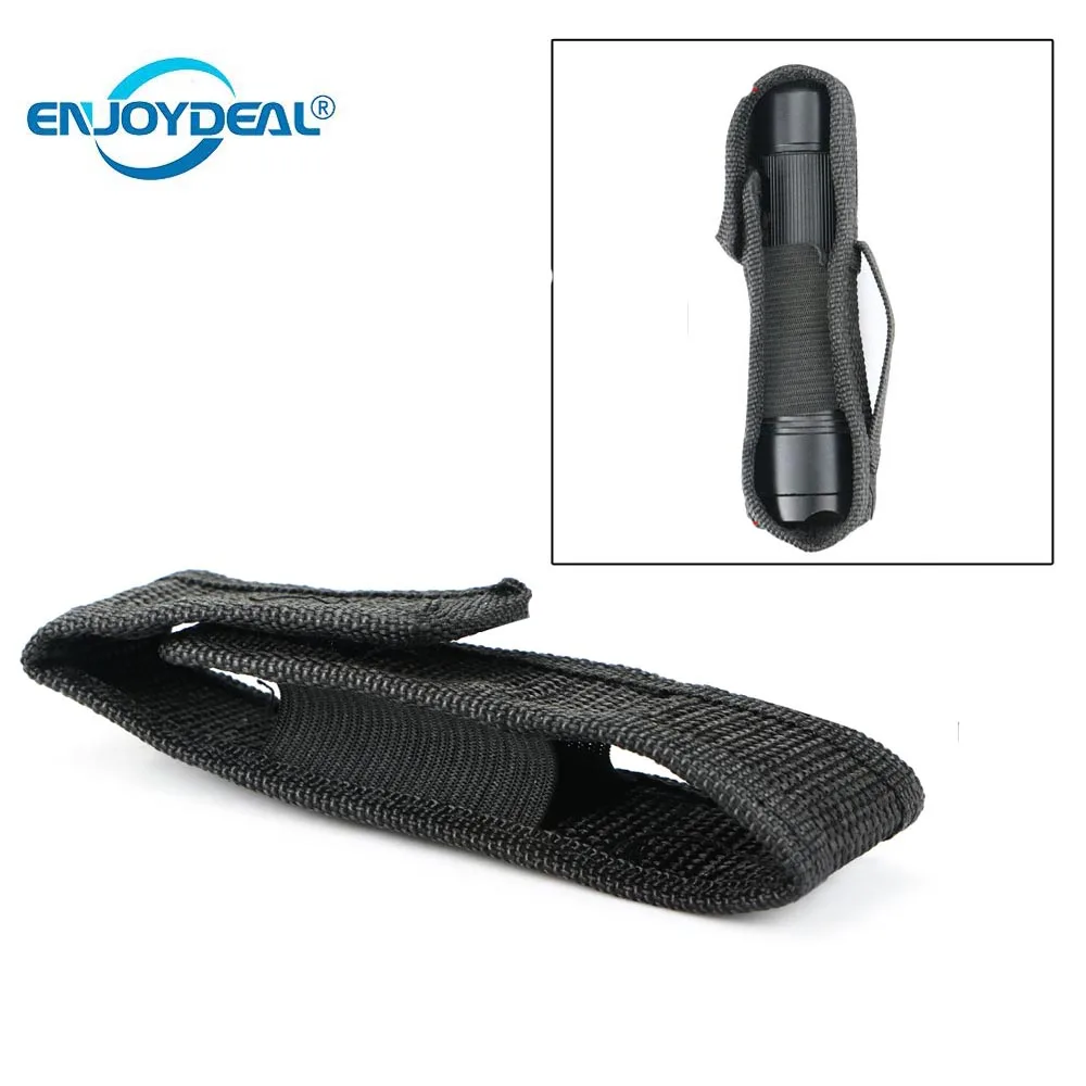 

12/14/16.5/18cm Portable Nylon Holster Holder Pouch Waist Belt Bag for Flashlight Torch Universal