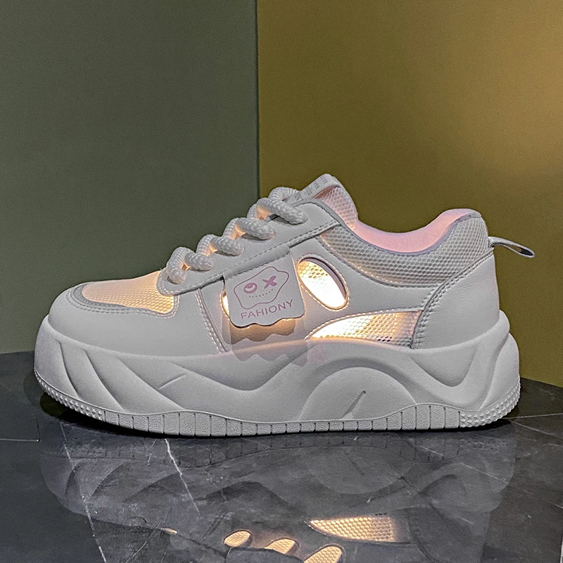 Spring Women's sneaker Fashion Trend Comfortable Thick Sole Non-slip Wear-resistant Sports  Mesh Women's Shoes Women Sneakers