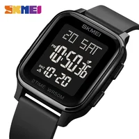SKMEI Multifunctional LED Light Display Countdown Calendar Digital Wristwatches For Mens 5Bar Waterproof Sports Watch Alarm 1