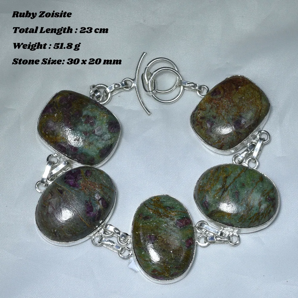 

Оригинальный браслет Ruby Zoisite Carnelian Blue Topaz Moss Agate