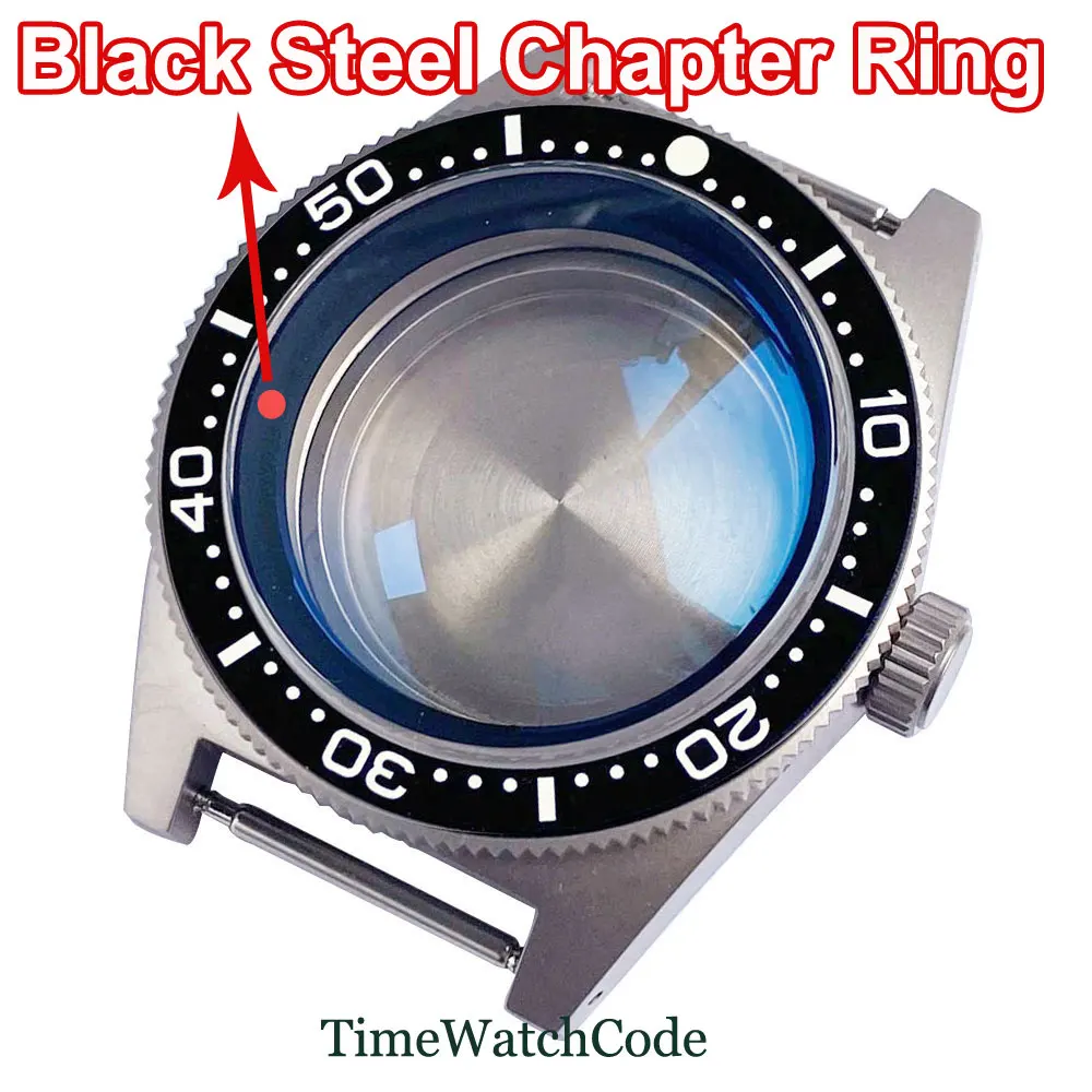 Titanium Watch Case with Anti-allergy AR Domed Sapphire Crystal and 30ATM Waterproofing