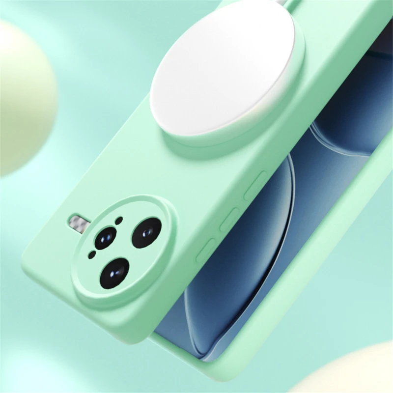 Premium Liquid Silicone Magnetic Wireless Charging Case - Shockproof Soft Cover