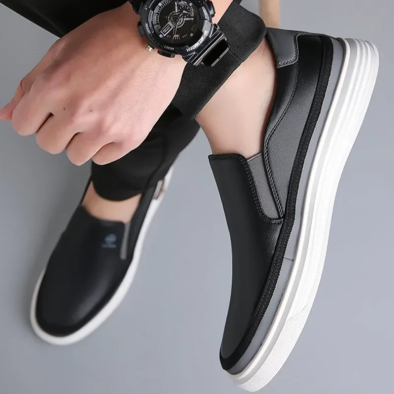Men's Handmade Genuine Leather Casual Shoes 2024 New Luxury Brand Loafers Man Flats Comfortable Slip on Driving Shoes Moccasins 6