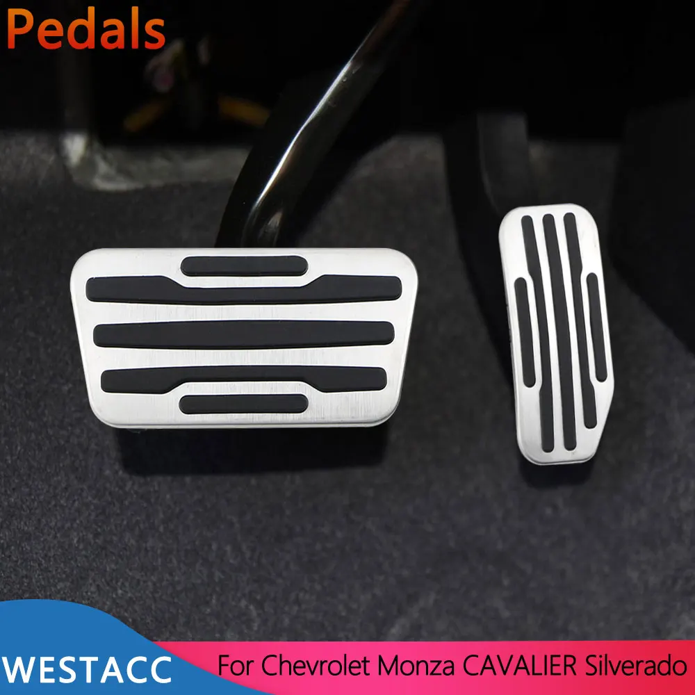 For Chevrolet Monza Silverado Cavalier AT Pedals Accelerator Gas Brake Clutch Pedal Cover Pad Accessories