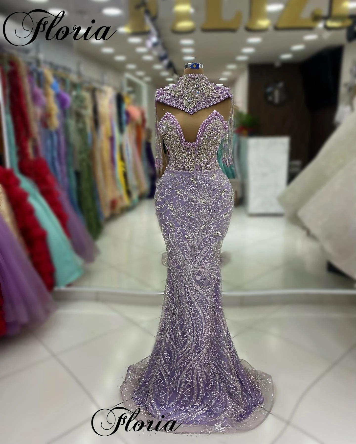 

Женское платье-русалка без рукавов, элегантное вечернее платье знаменитости с кристаллами, платье для выпускного вечера, 2024