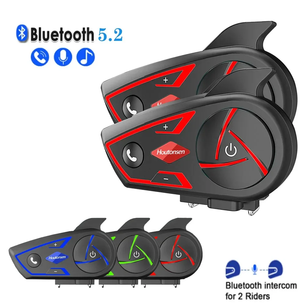 

Motorcycle Walkie Talkie Motorcycle Helmet Walkie Talkie for 2 Riders Wireless Music and Intercom Hands Free IP67 Waterproof