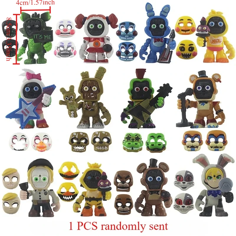 Midnight Toy Bear Action Figurine - FNAF Inspired Collectible
