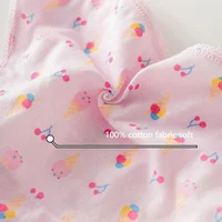 3/6/9/12 pièces/lot culottes en coton filles enfants slips courts sous-vêtements pour enfants enfant dessin animé imprimé Shorts caleçons dentelle culottes 6