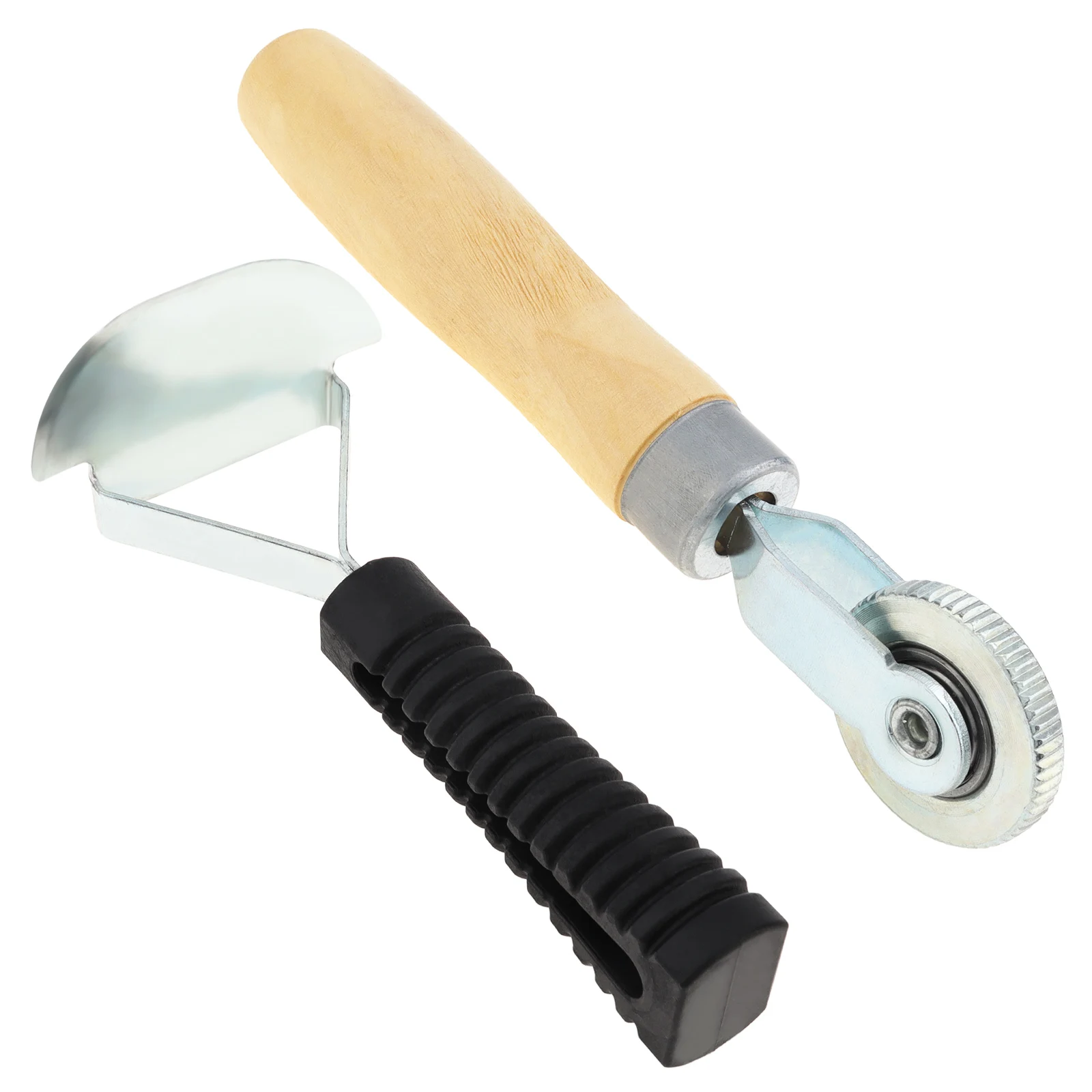 Tungsten Steel Polishing Wheel 1 Set 40mm 55mm Tire Repair Tools for Automobile Tire with Repair Scraper Solid Wood Roller