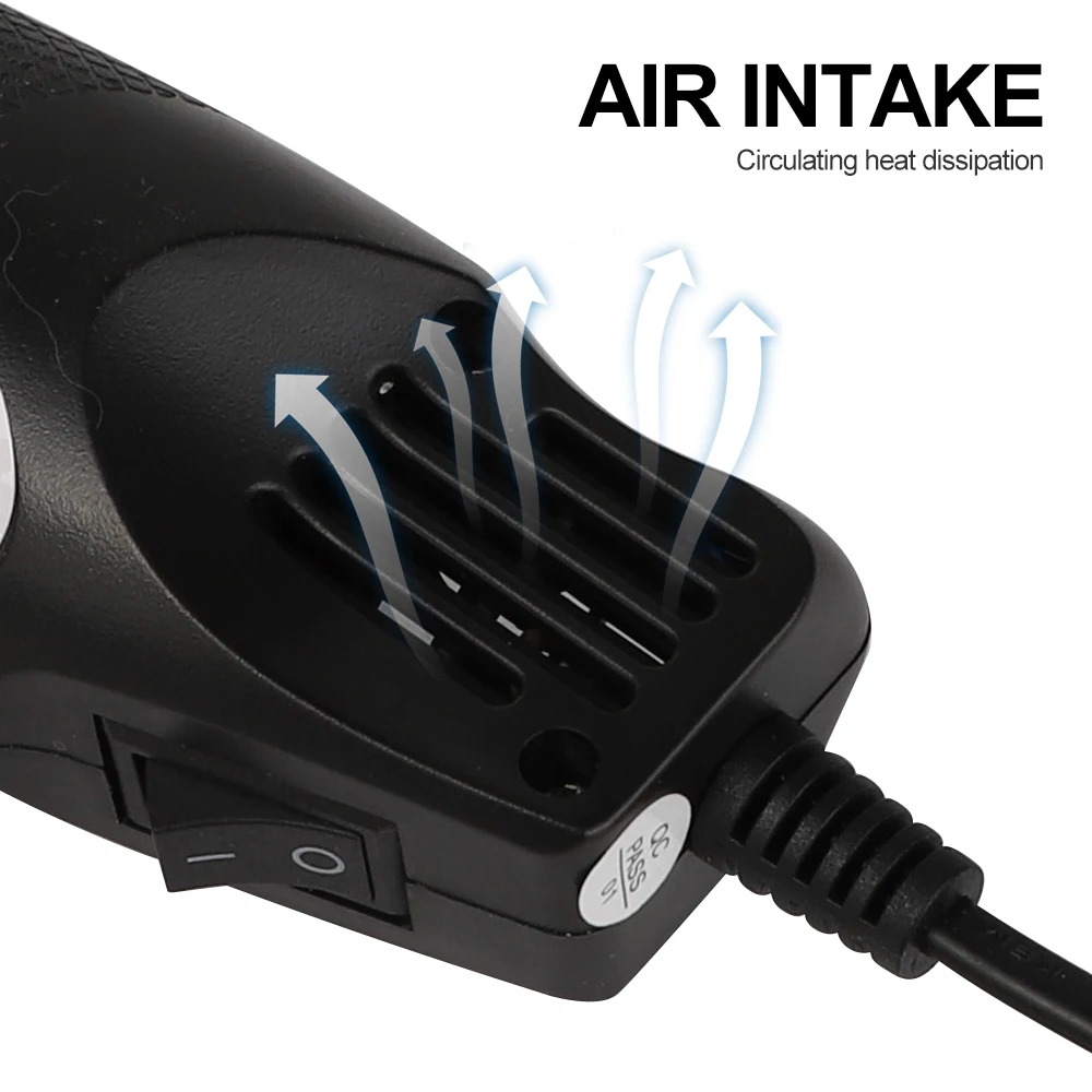 220V/110V Mini Using Heat Gun  Electric Power Tool Hot Air 300W Temperature Gun with Supporting Seat Shrink Plastic DIY Tool 4