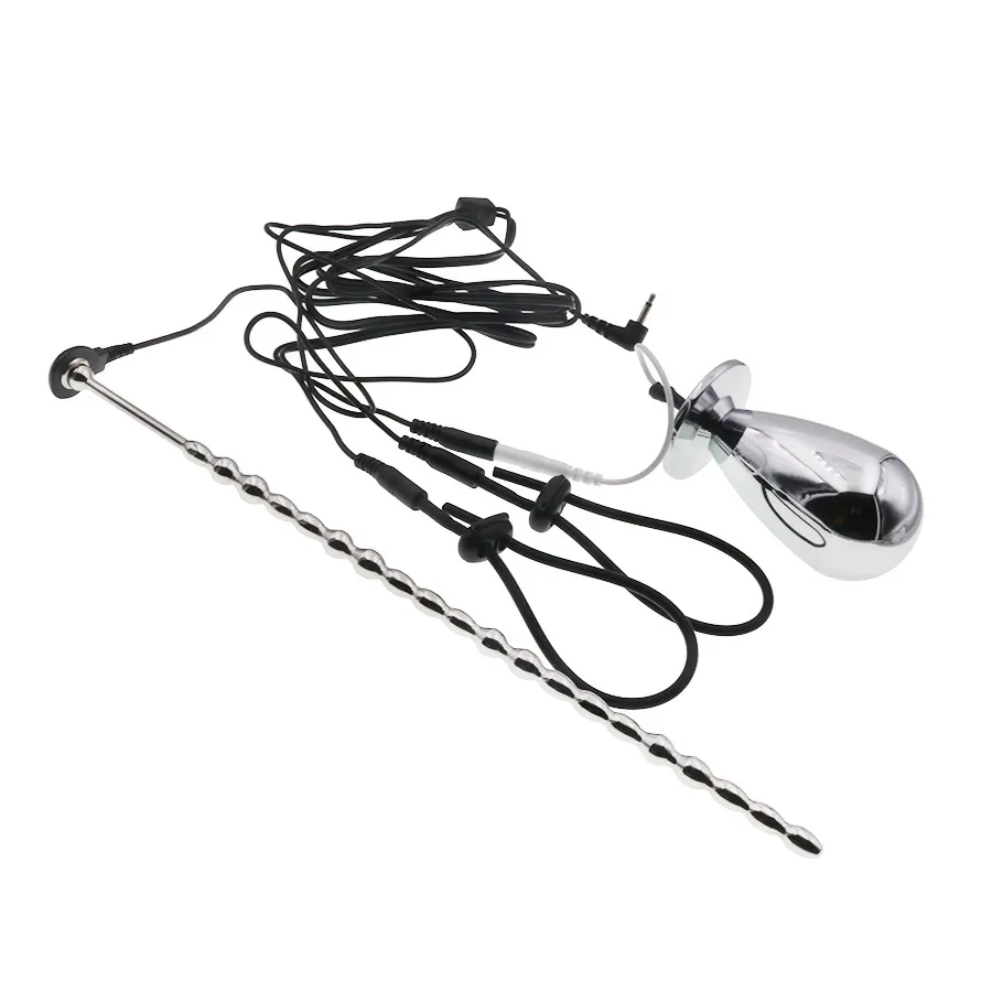 Electro Sex Toys Electric Sex Toys Penis Rings Penis Ring Erotic Sex Toys For Man Electro Shock Anal Plug Urethral Sounds Therapy Massagers Adult Products