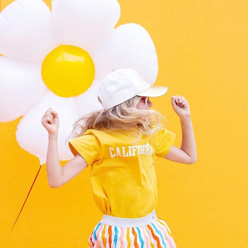 

17pcs/set Daisy Foil Balloons Cute White Daisy Balloons Kids Birthday Gifts Wedding Decorations Flower Room Decors Photo Props