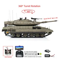 TK7.0 Mainboard HL 3958 1/16 RC Tanks IDF Merkava MK IV Standard Edition FPV Camera Models Army Toys for Boy BB Shooting Smoke 2