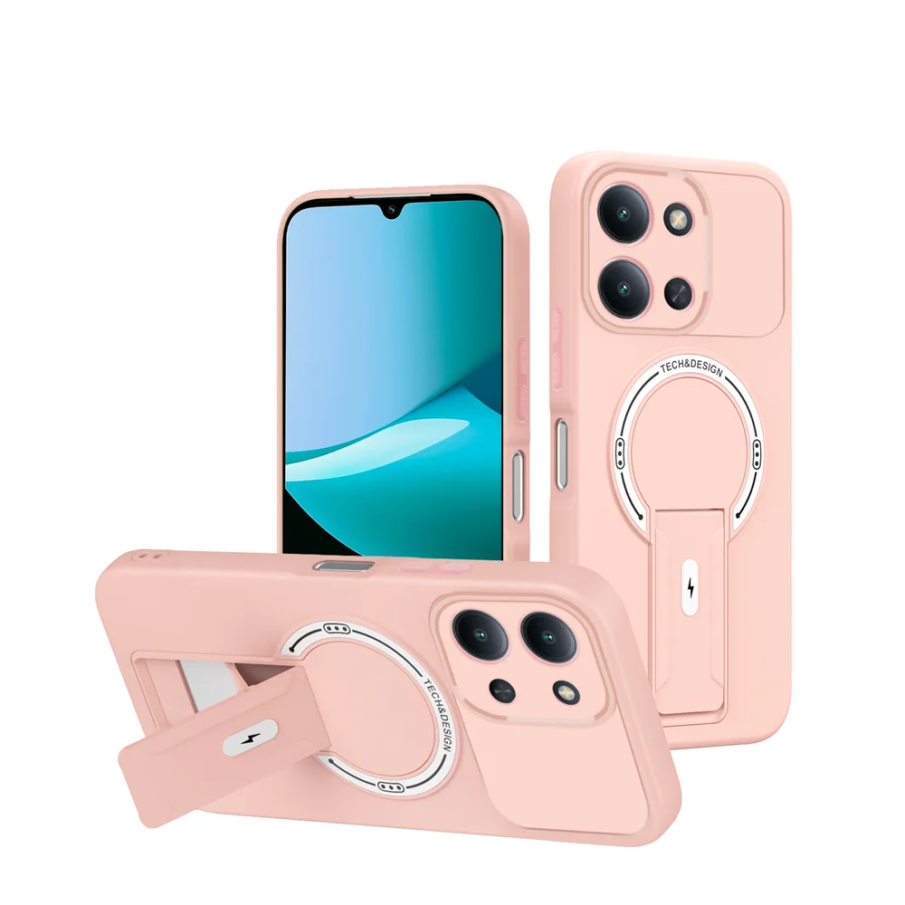 Luxury Magnetic Stand Holder Phone Case with Magsafe Wireless Charging Compatibility
