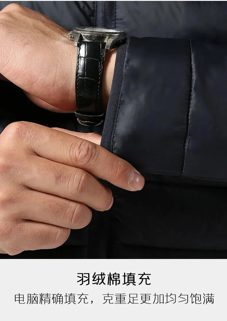 Description Picture 6 of itemStand Collar Lightweight Puffer Jackets Mens Quilted Jacket Water Resistant Ripstop Down Insulated Warm Windbreaker Parka Coats