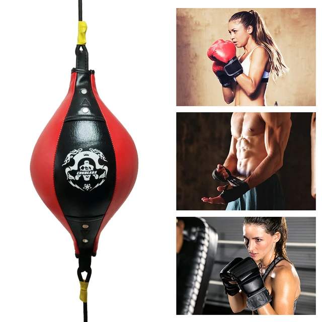 PU Boxing Ball Double End Punching Bag Elastic Rope Speed Ball - AliExpress