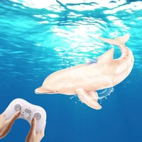 RC Dolphin Whale Spray Water Toy 2.4G Remote Control Shark Animal Water Boat Ship Robots Fish Electric Toys for Kids Xmas Gifts 1