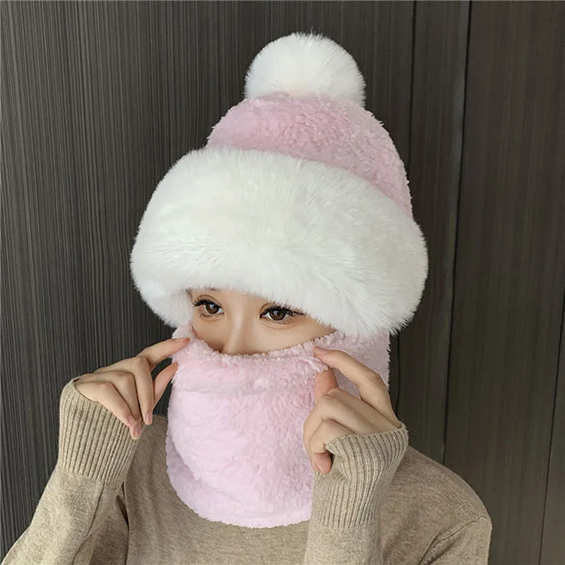 Fashion Comfortable Cap Kids Adults Warm Multi-functional Windproof Cap Parent-child Woolen All-Match Warm Cycling