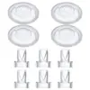 Duckbill Valve and Silicone Diaphragm,Compatible With Electric Breast Pump，Pump Parts/Accessories (10 Piece Set) 1