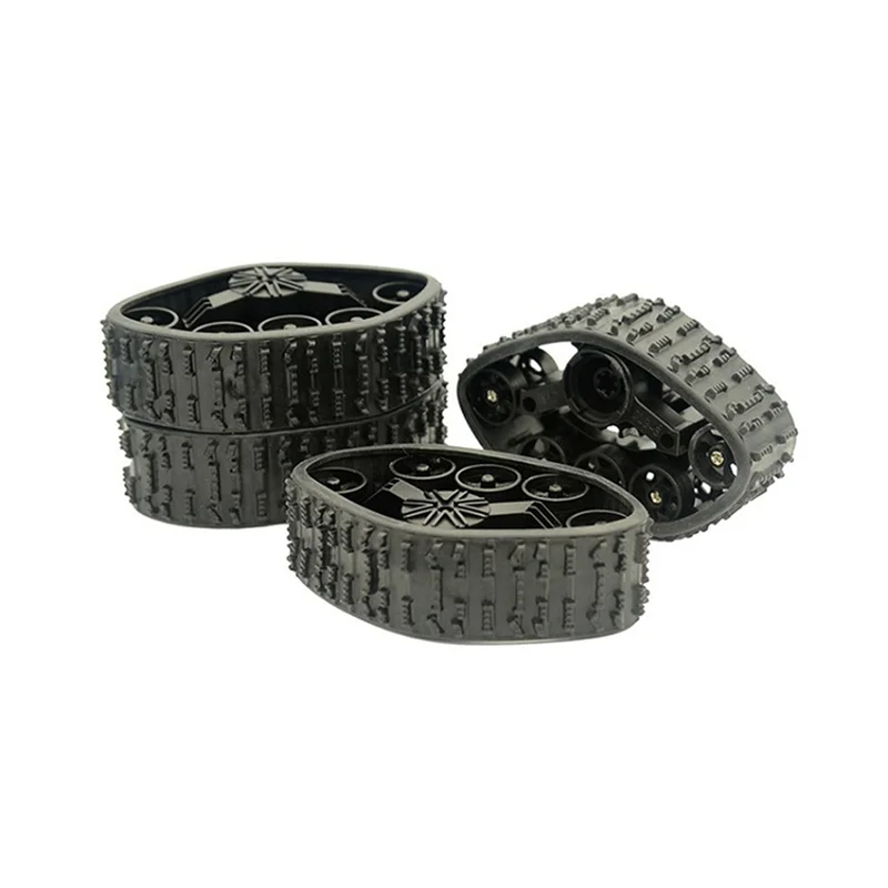 Snow Track Wheel Tire 4Pcs for WPL C14 C24 C24-1 B14 B24 1/16 RC Car Upgrade Parts Accessories