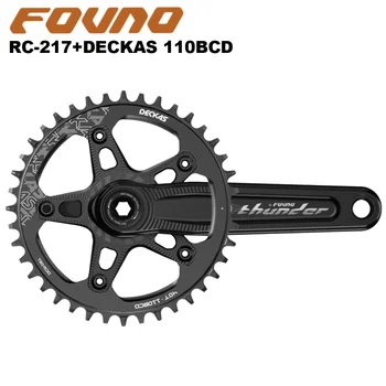 FOVNO Dub 217 크랭크 216 크랭크셋, 110 BCD, 데카 체인링 포함, 로드 바이크 크랭크셋, BB BSA PA, 165mm, 170/172mm, 175mm, 24mm, 29mm